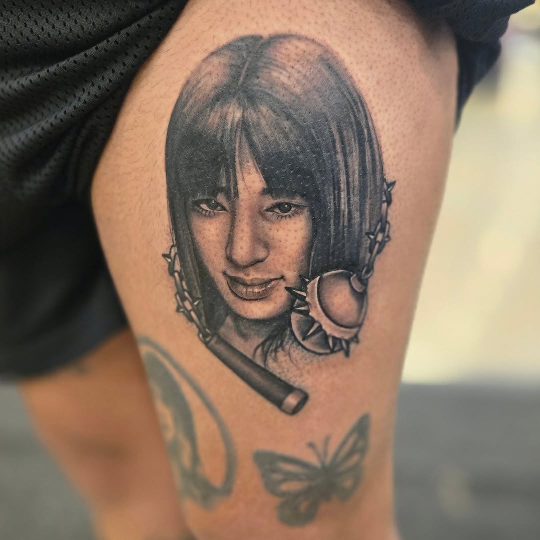 Tattoo by @thunder_scorpiontattoos โ realism, black_and_grey