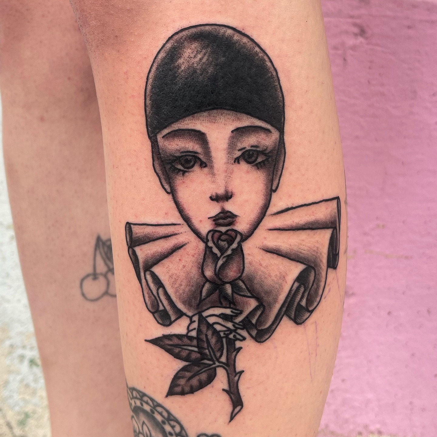 Tattoo by @zoku.tat2 — chicano, black_and_grey