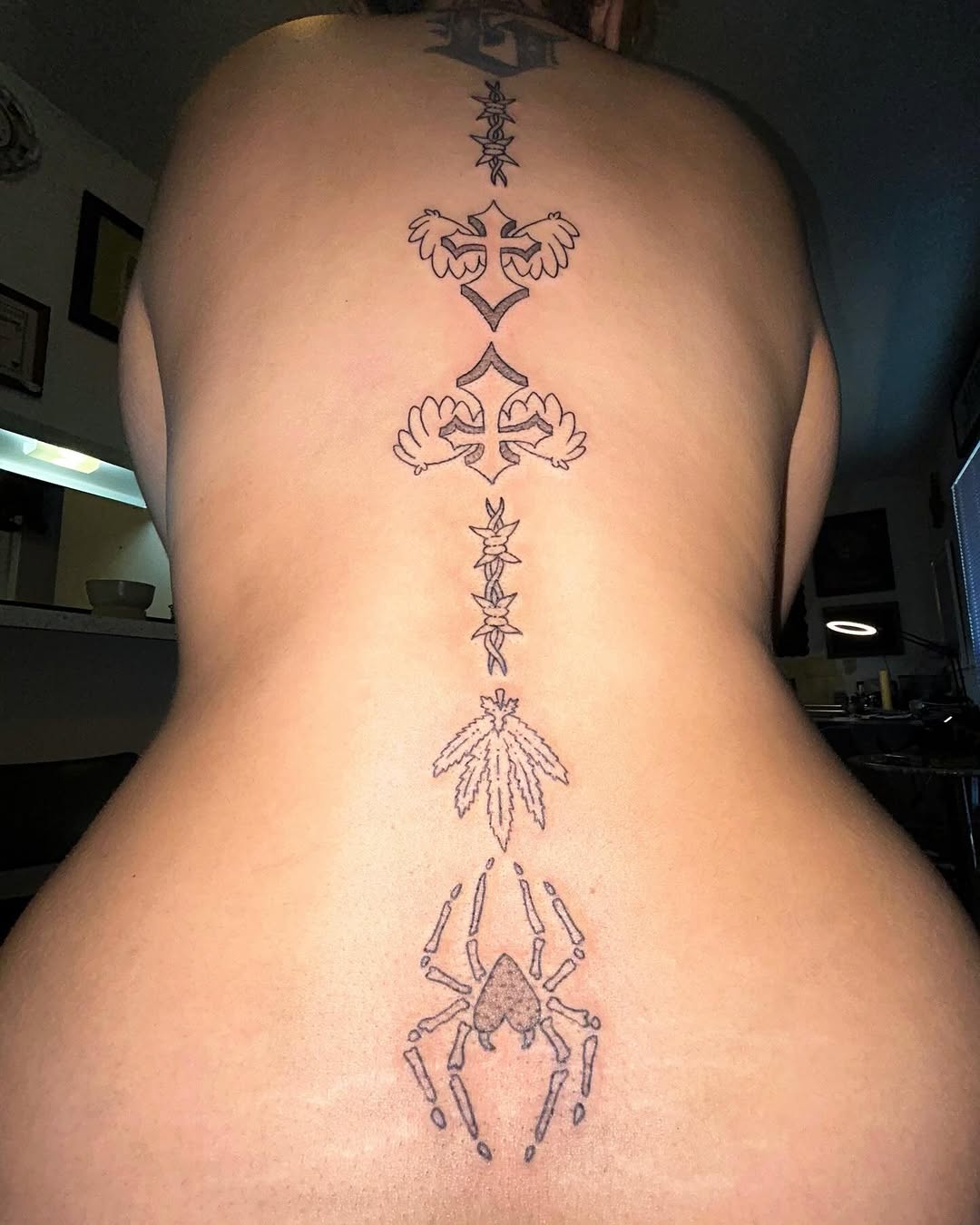 Tattoo by @scratch.witch — fine_line, black_and_grey