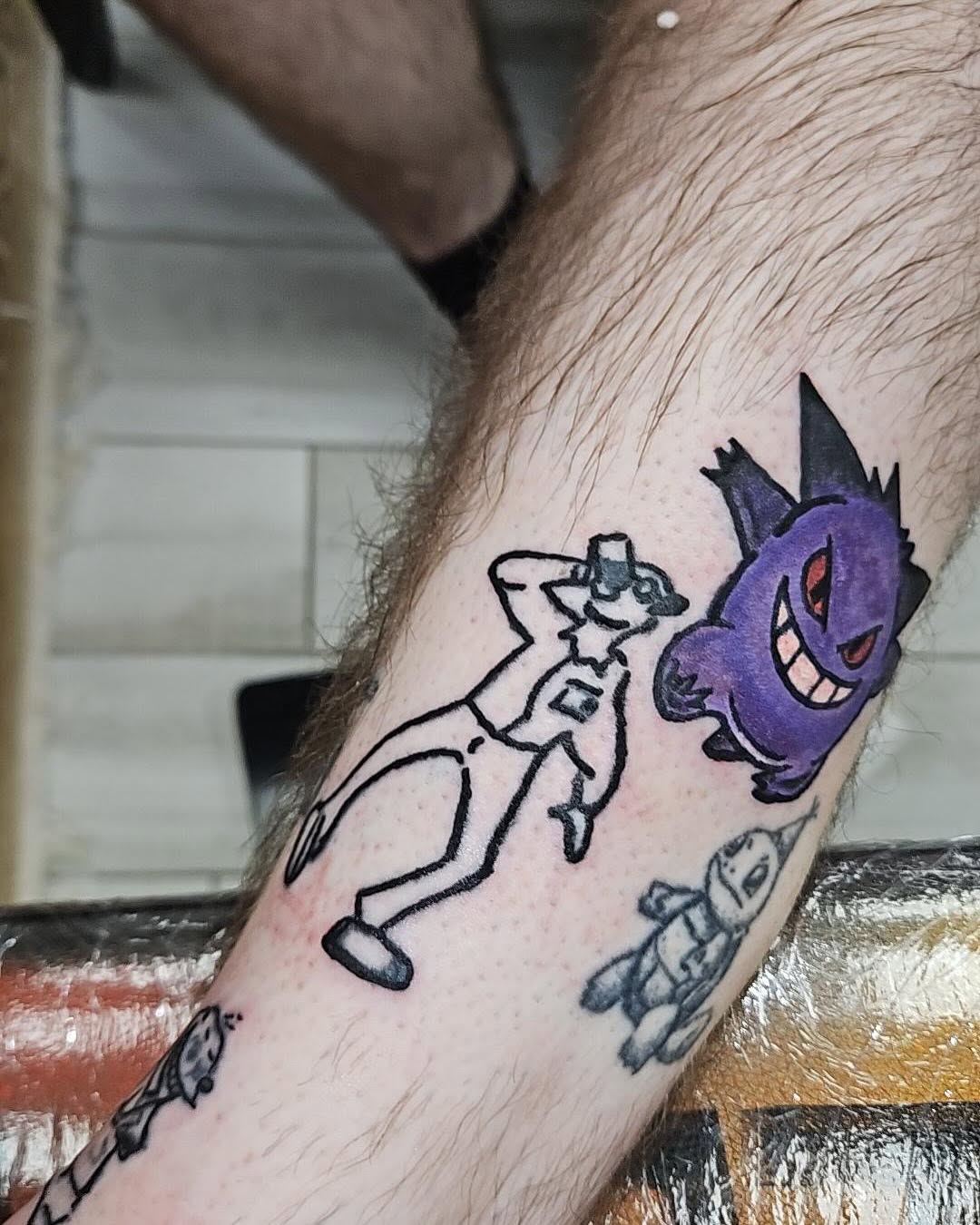 Tattoo by @silkyinks — illustrative, anime