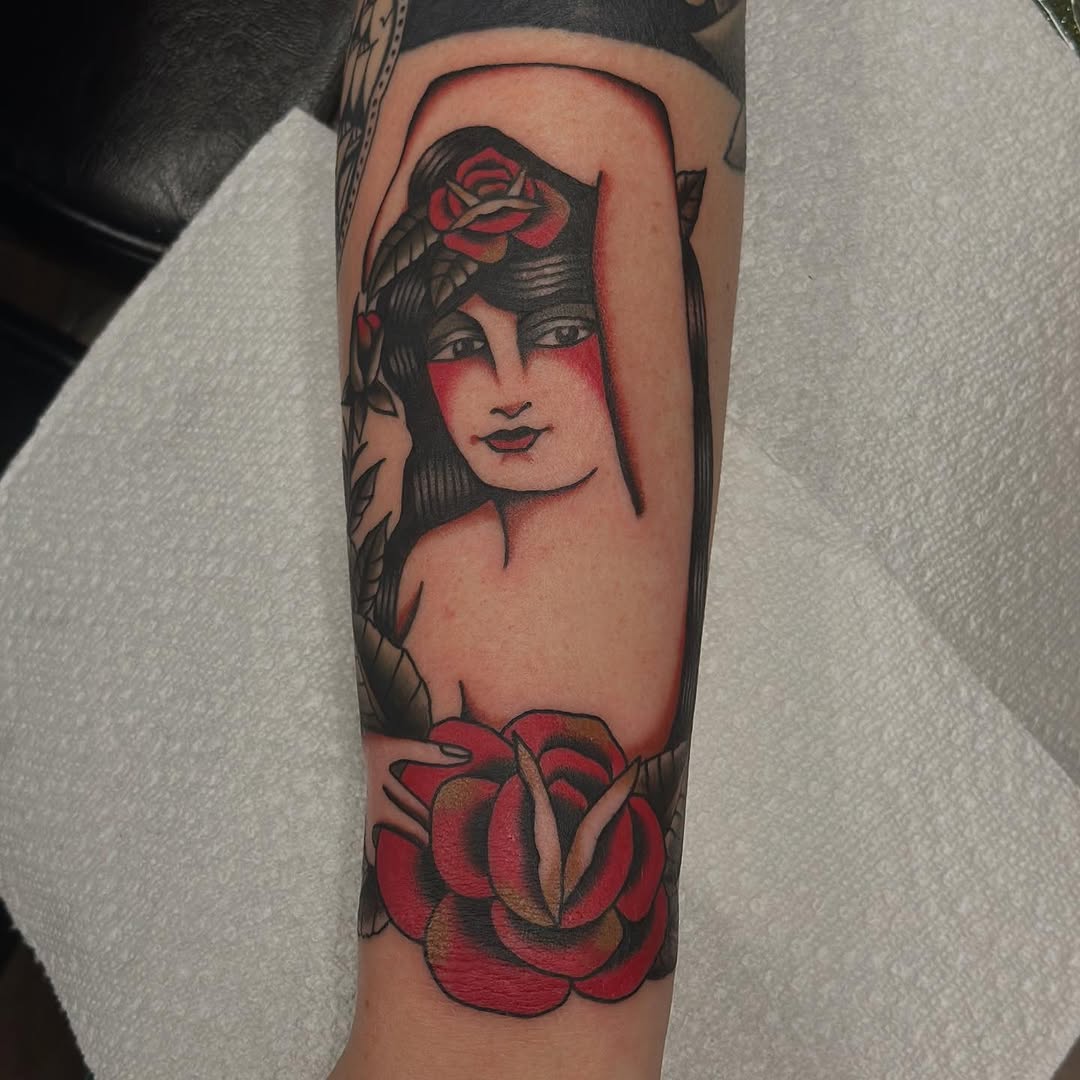 Tattoo by @ryleecoyote — american_traditional