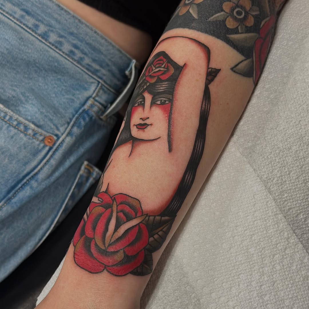 Tattoo by @ryleecoyote — american_traditional