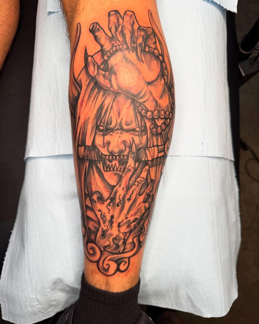 Tattoo by @inkhazmat — black_and_grey