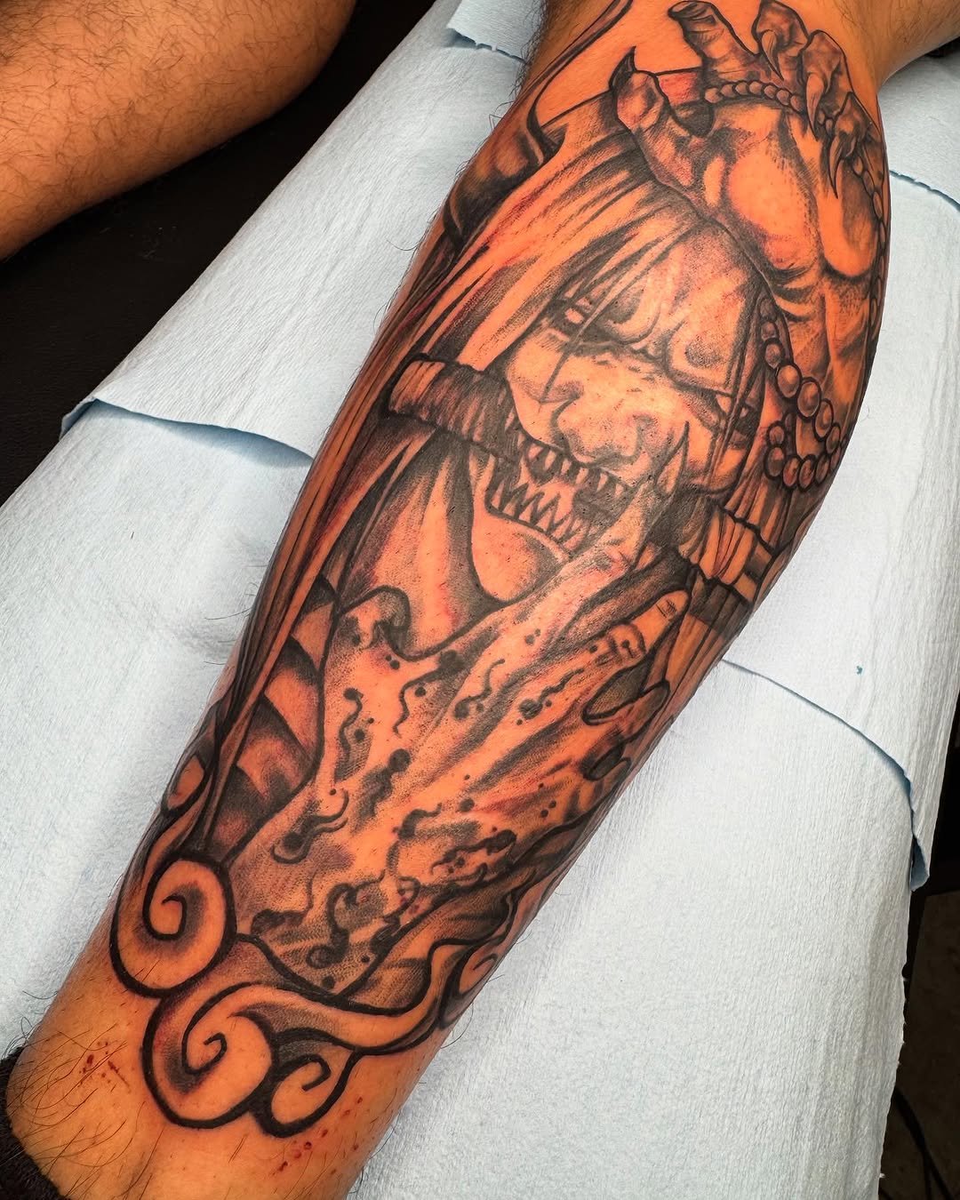 Tattoo by @inkhazmat — black_and_grey
