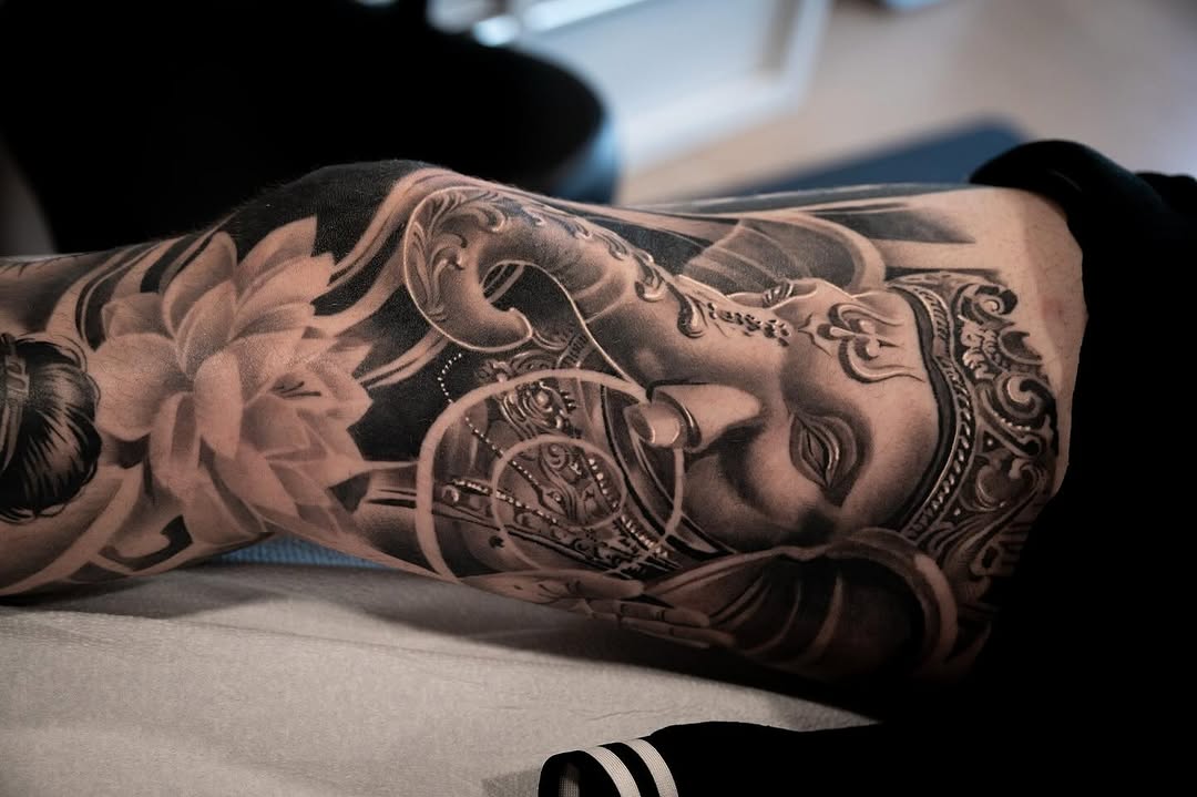 Tattoo by @derekhutchison — black_and_grey, realism