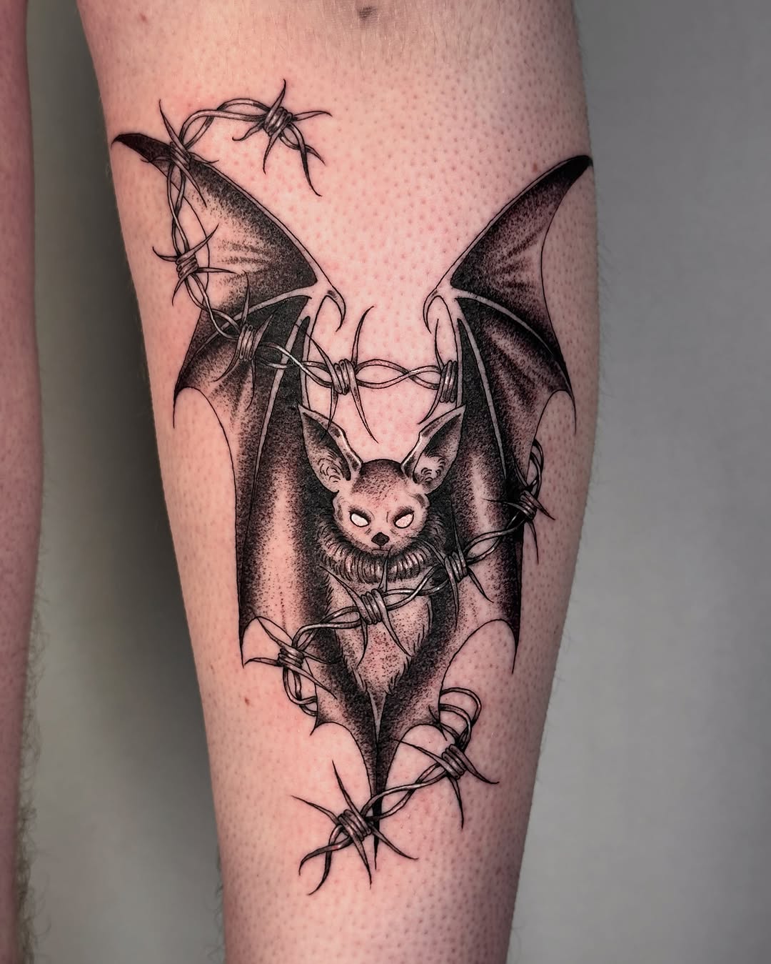 Tattoo by @chaotictattoo — blackwork, illustrative