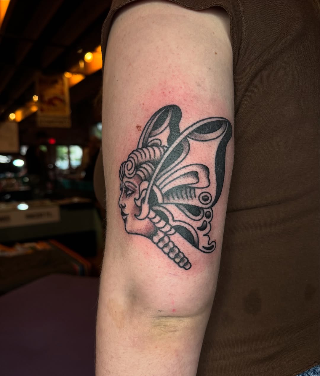 Tattoo by @lilmazetattoos β american_traditional, black_and_grey