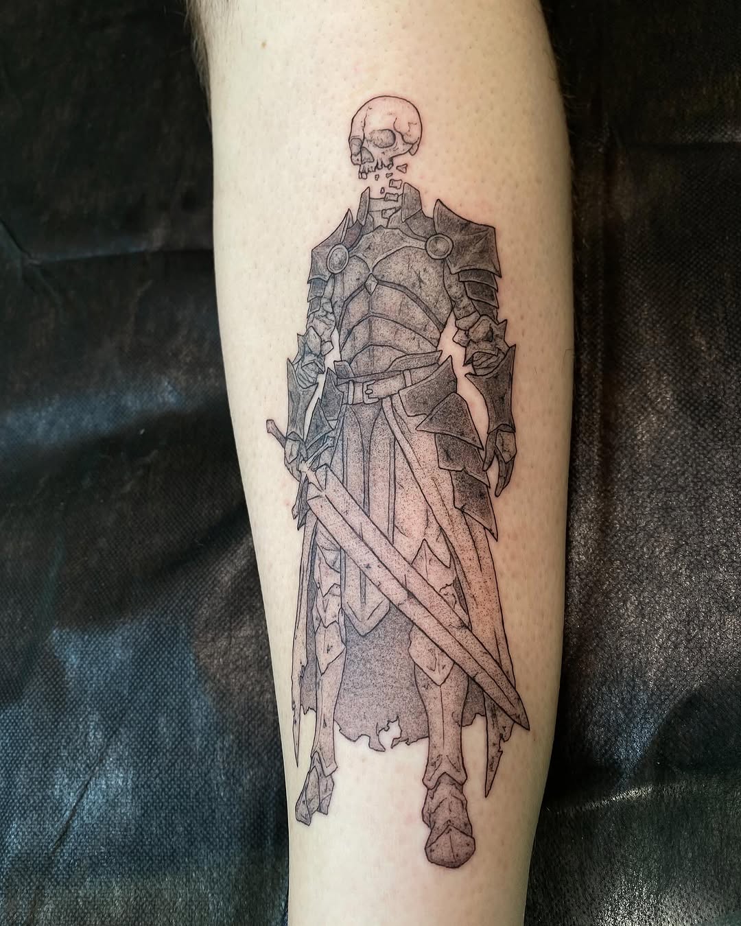 Tattoo by @aeipathy.tattoo β dark_realism, black_and_grey