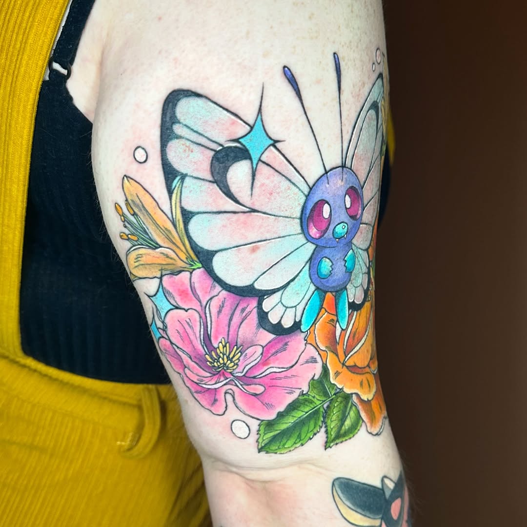 Tattoo by @raerae.tattoos โ new_school, anime