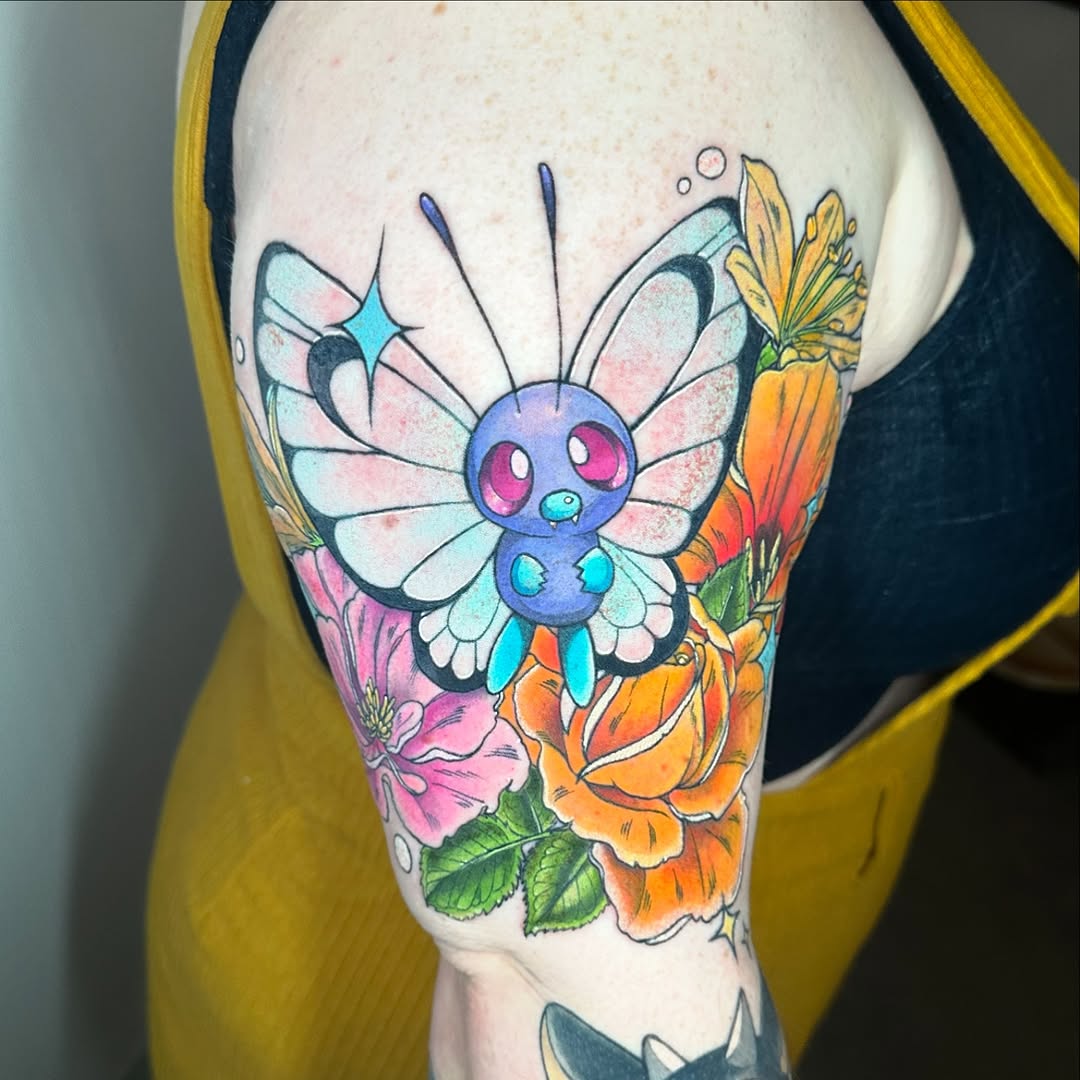 Tattoo by @raerae.tattoos โ new_school, anime