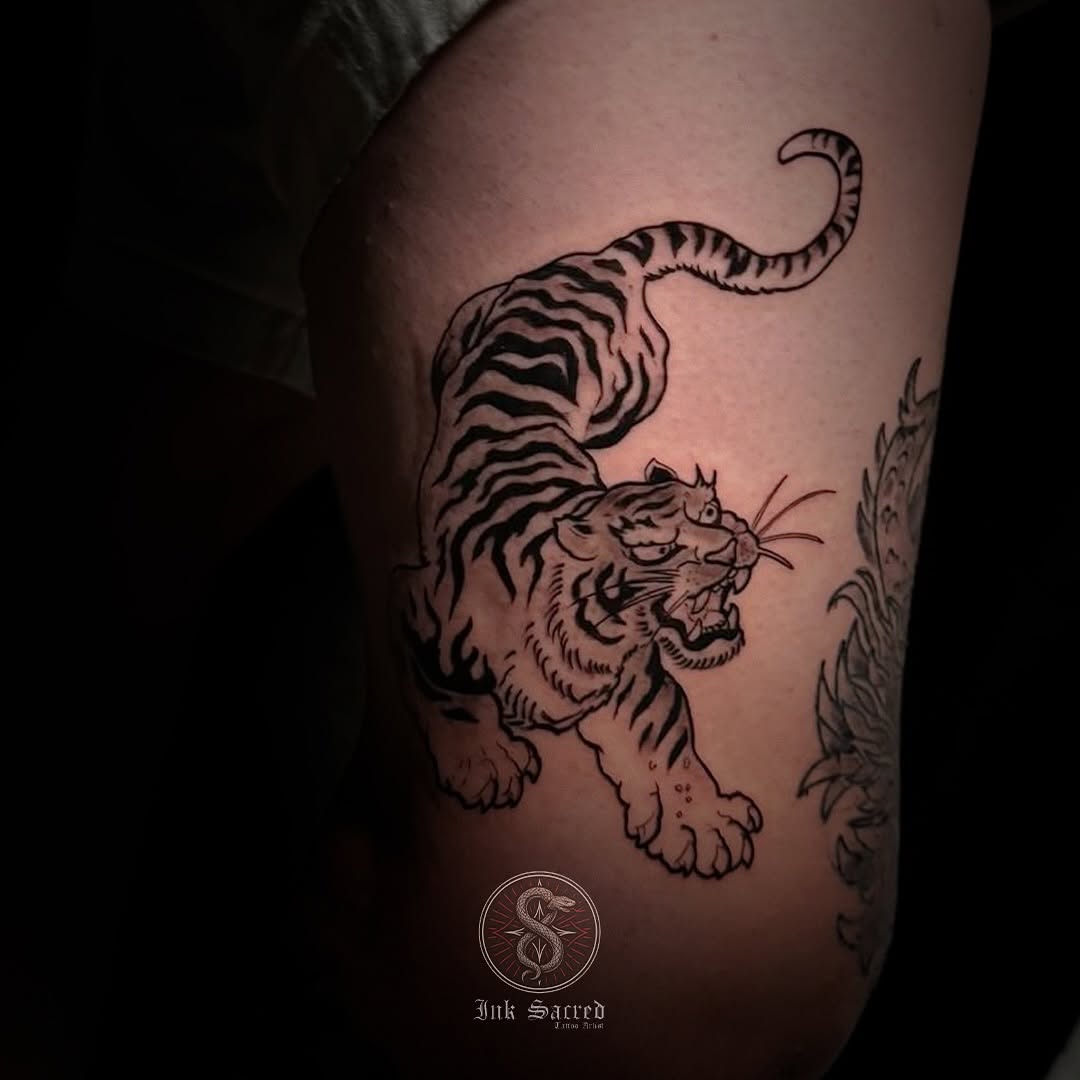 Tattoo by @ink.sacred — japanese_irezumi, blackwork
