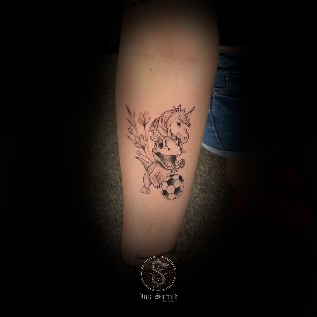 Tattoo by @ink.sacred — illustrative, black_and_grey