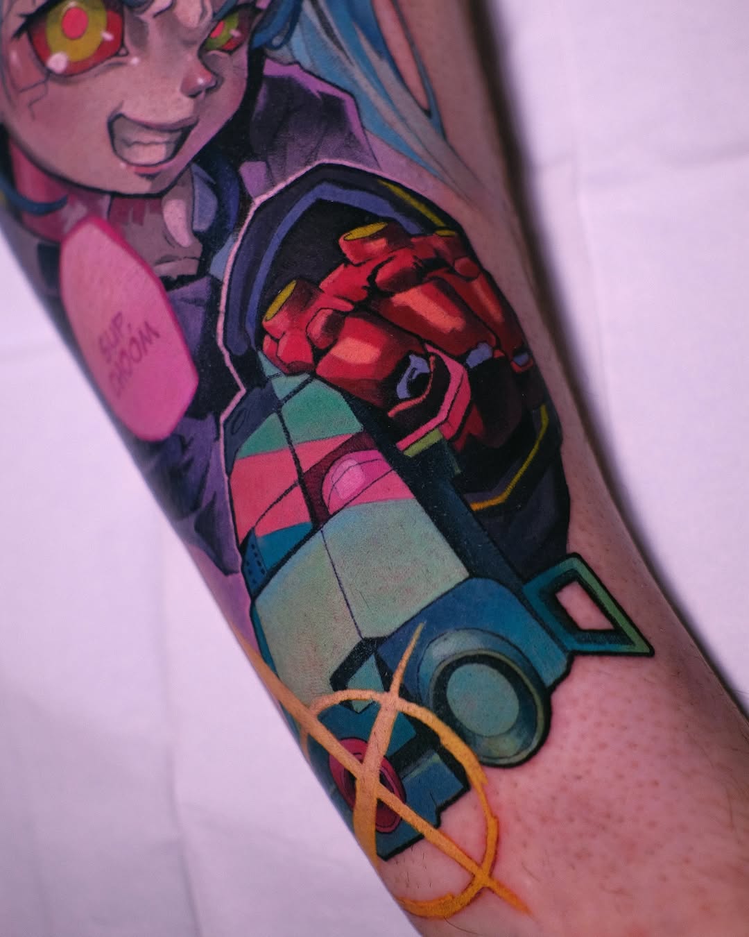 Tattoo by @green.vesper — new_school, anime