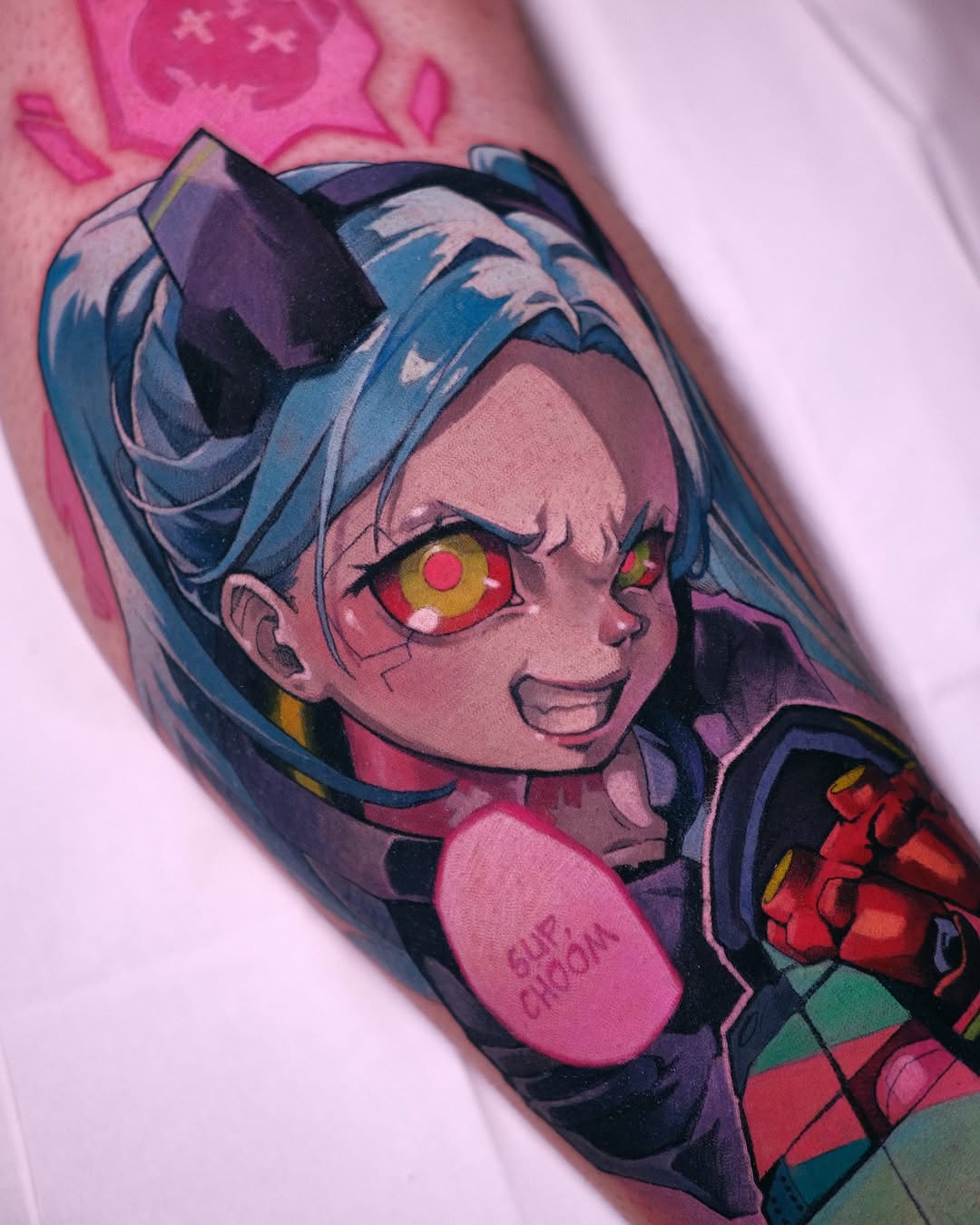Tattoo by @green.vesper — anime, new_school