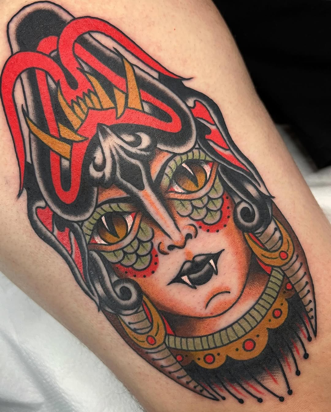 Tattoo by @corycraft — american_traditional, neo_traditional