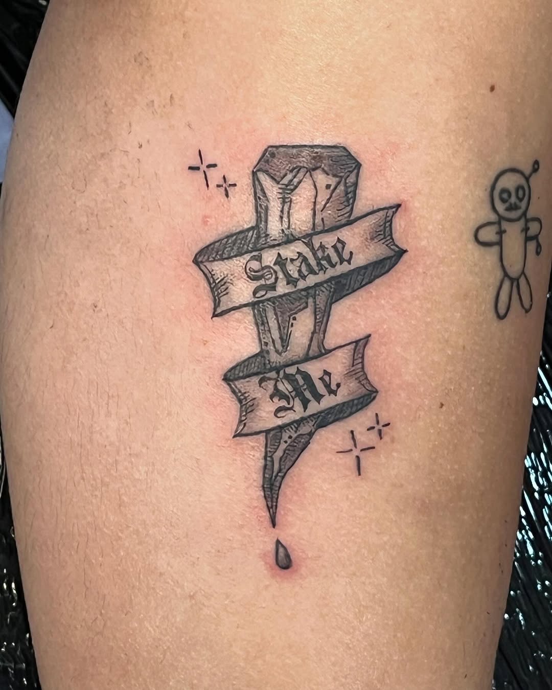 Tattoo by @jaygraceinks — lettering_script