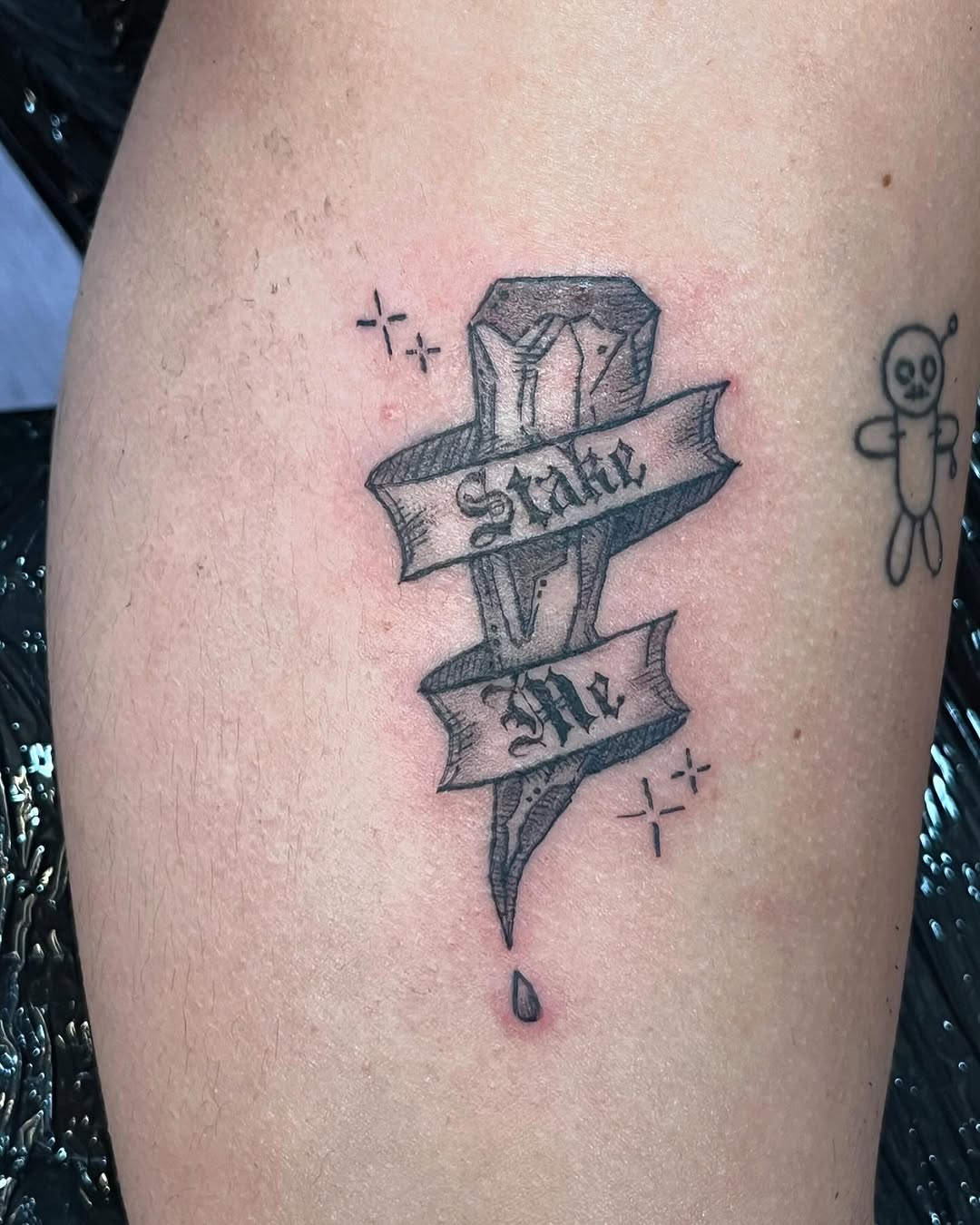 Tattoo by @jaygraceinks — lettering_script