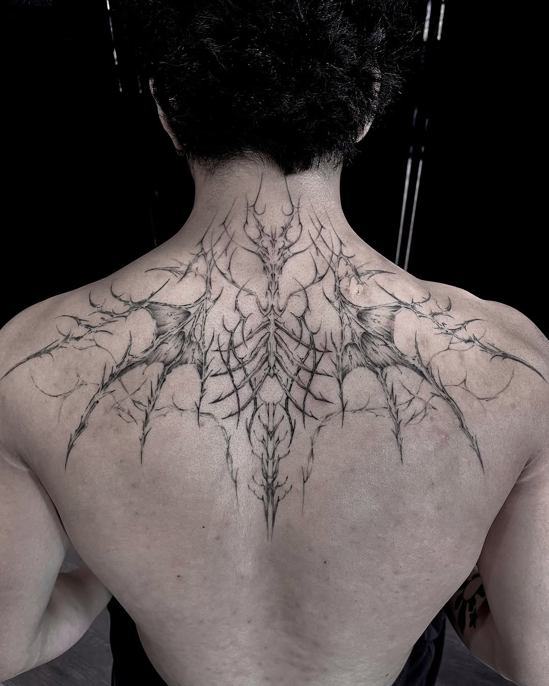Tattoo by @rayzhu.tattoo — blackwork, ornamental