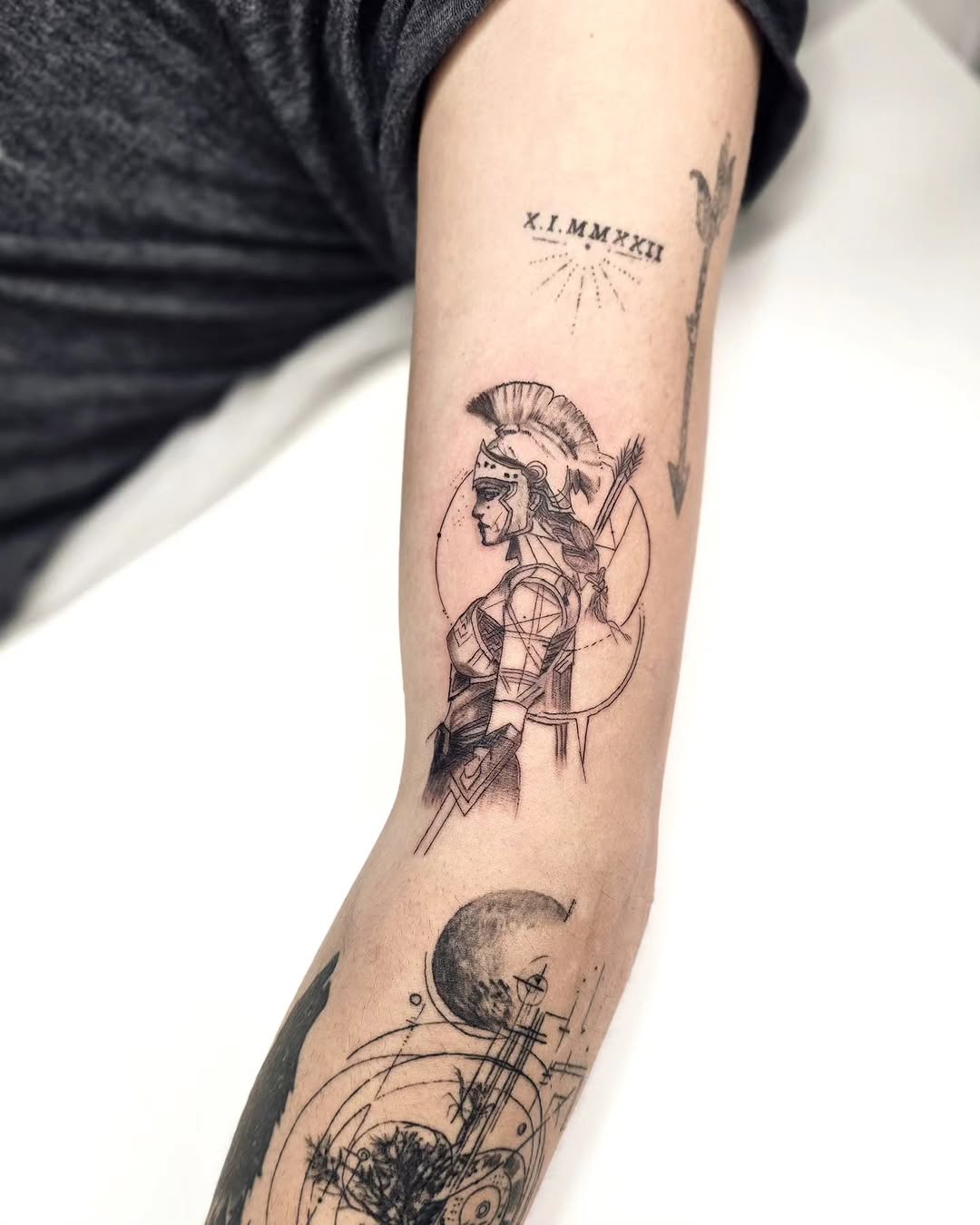 Tattoo by @browtech.joel — fine_line, geometric