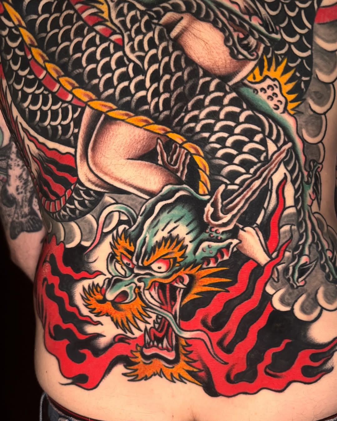 Tattoo by @tonykaplantattoo — japanese_irezumi, blackwork
