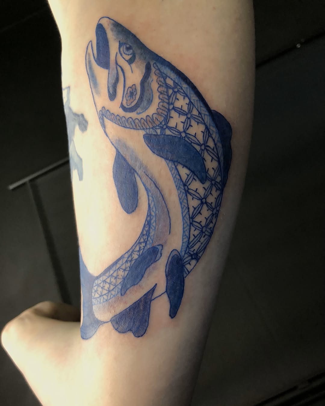 Tattoo by @basil_teeth — blackwork