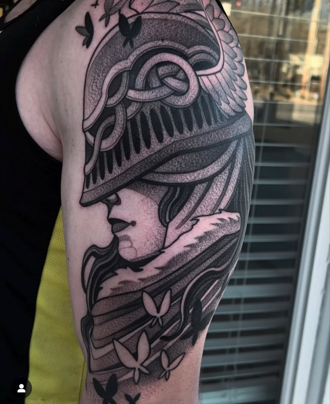 Tattoo by @deadcrown_ — blackwork