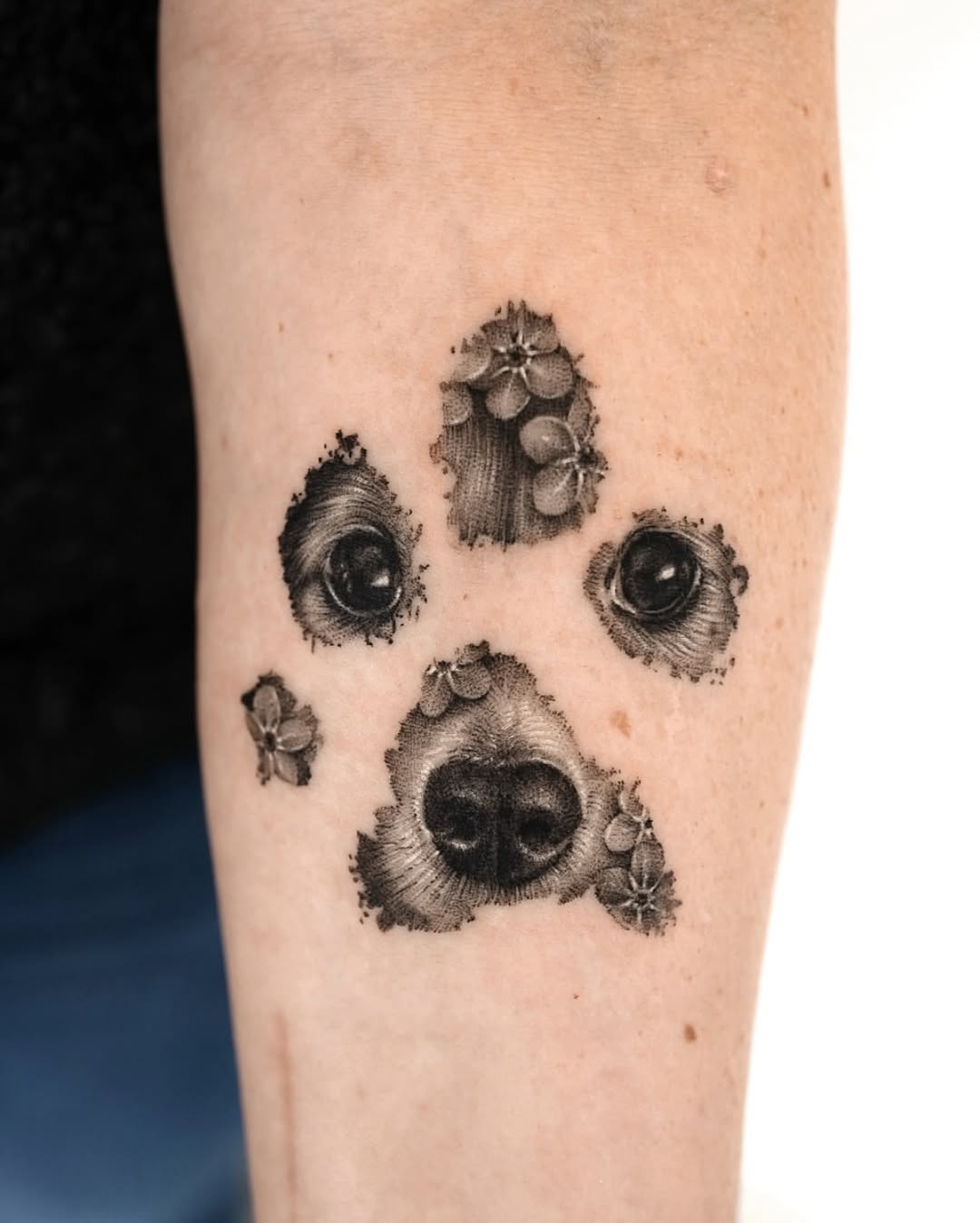 Tattoo by @tattooist_kimria — realism, black_and_grey
