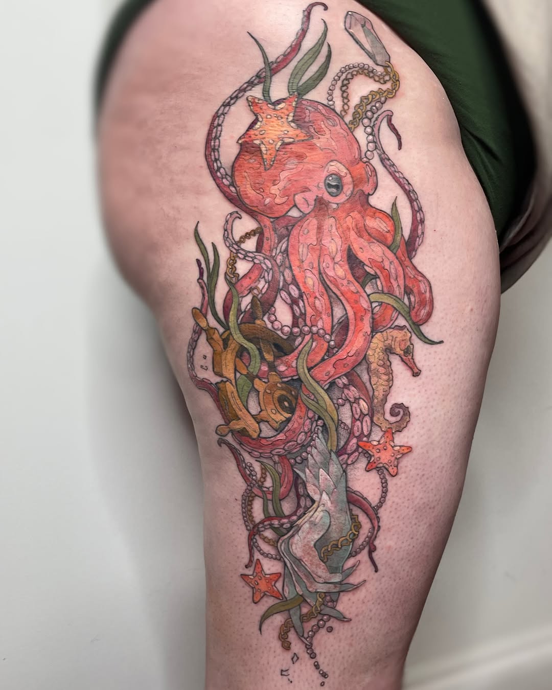 Tattoo by @scaledxwingstattoo — illustrative, new_school