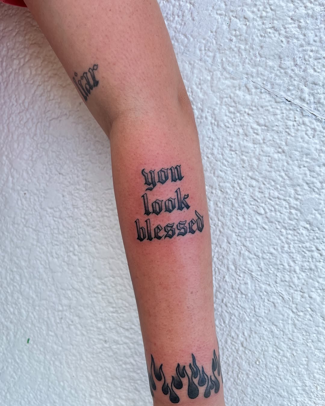 Tattoo by @danielpatricktattooer — lettering_script
