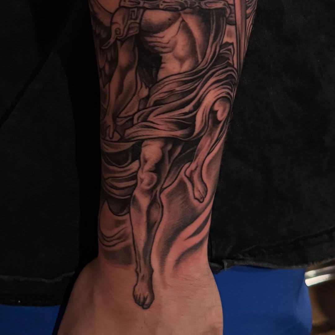 Tattoo by @inkbyj2 — realism, black_and_grey