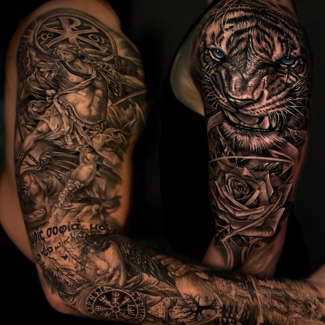 Tattoo by @hari__tattooer — realism, black_and_grey