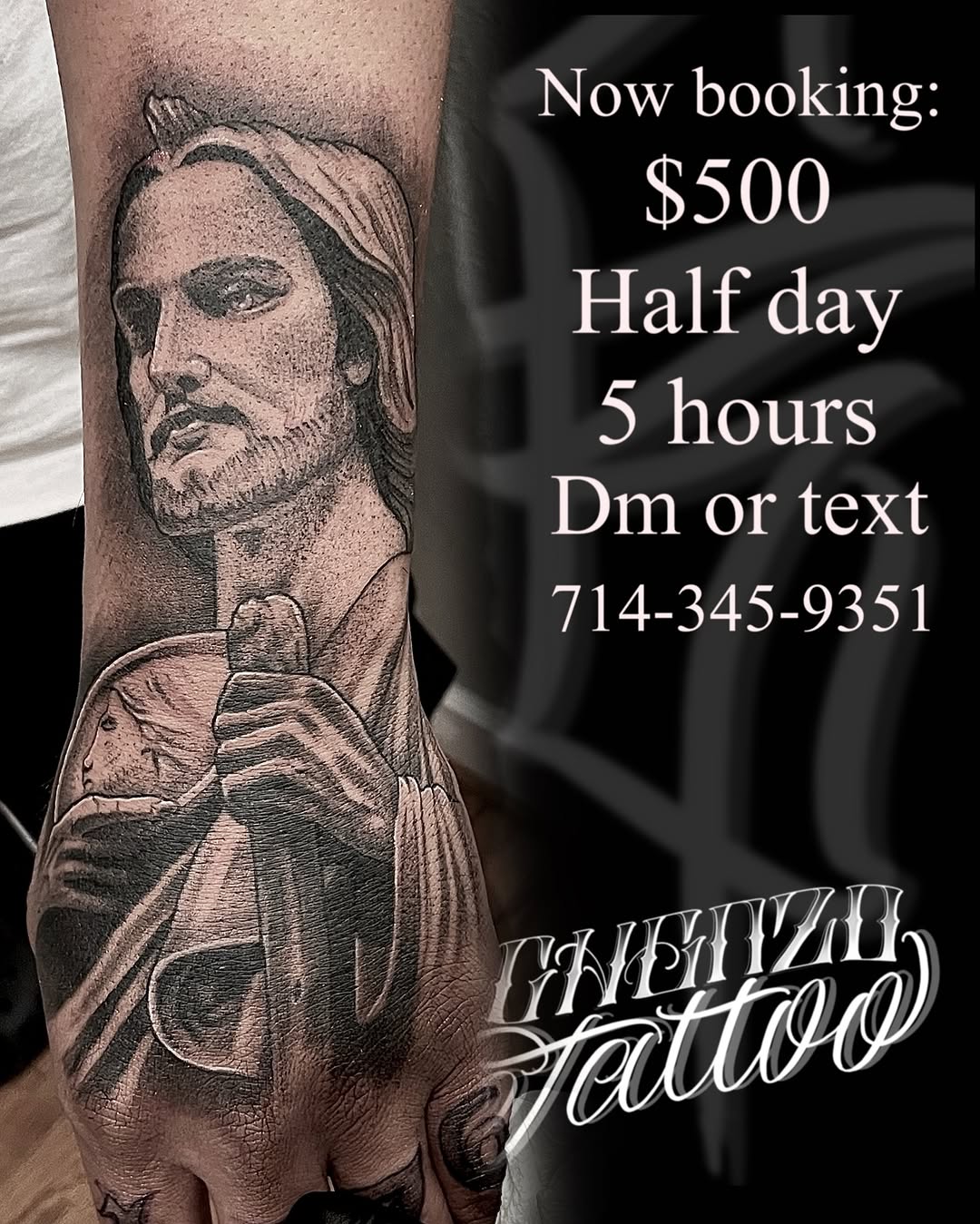 Tattoo by @chenzotattoos — realism, black_and_grey
