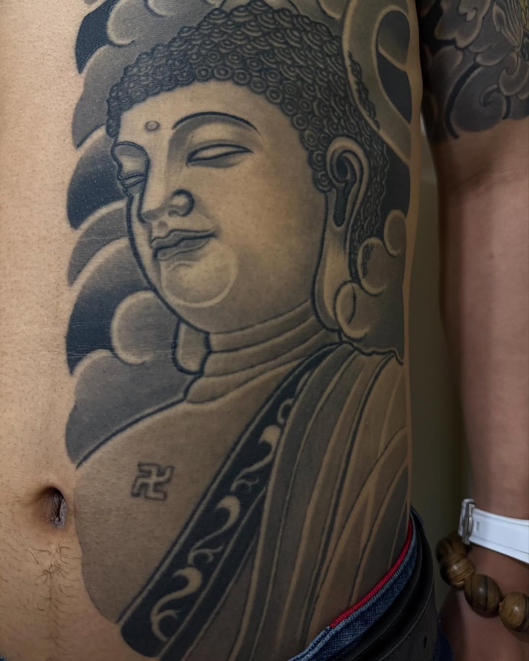 Tattoo by @ictattoo_spoonek947 — japanese_irezumi, black_and_grey