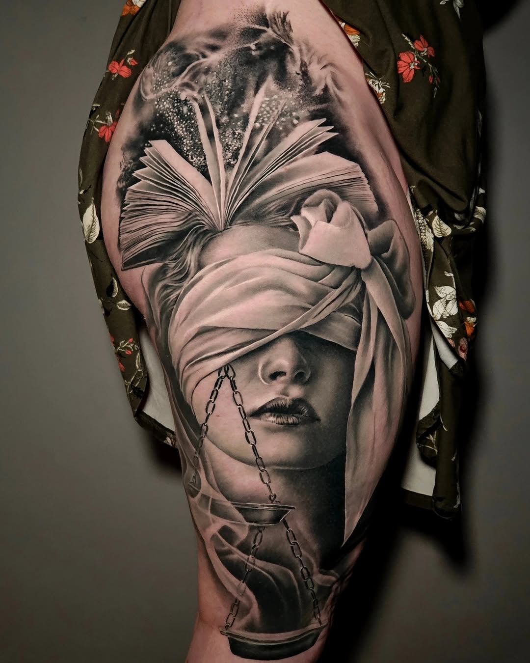 Tattoo by @ladyb.inknart — realism, black_and_grey