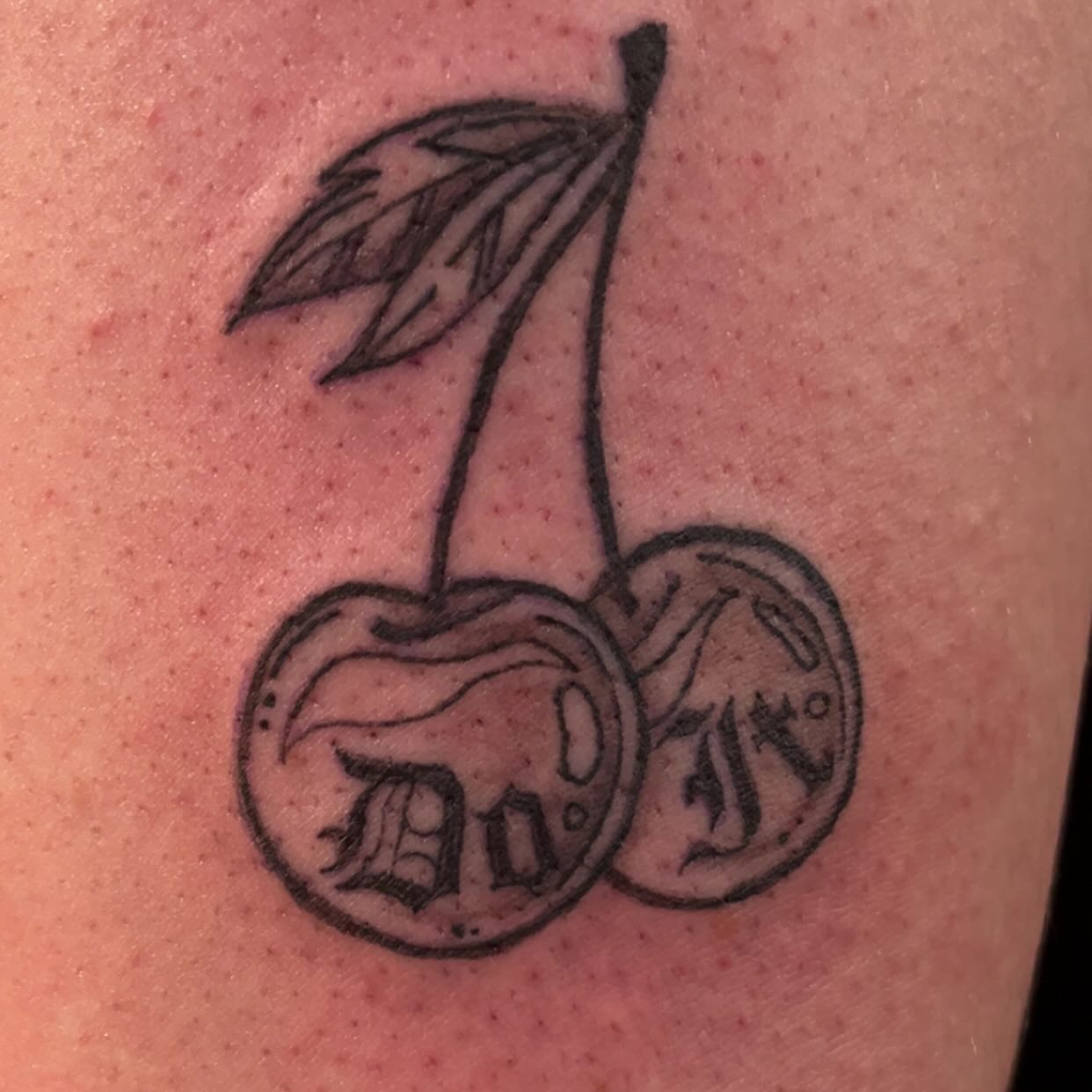 Tattoo by @jaygraceinks — lettering_script, black_and_grey