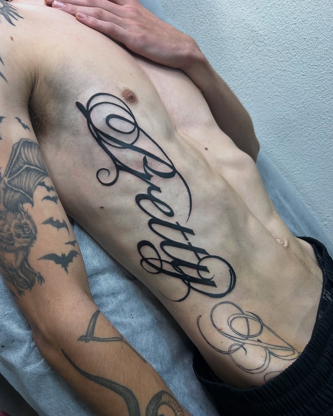 Tattoo by @hayleybayleytattoos โ lettering_script