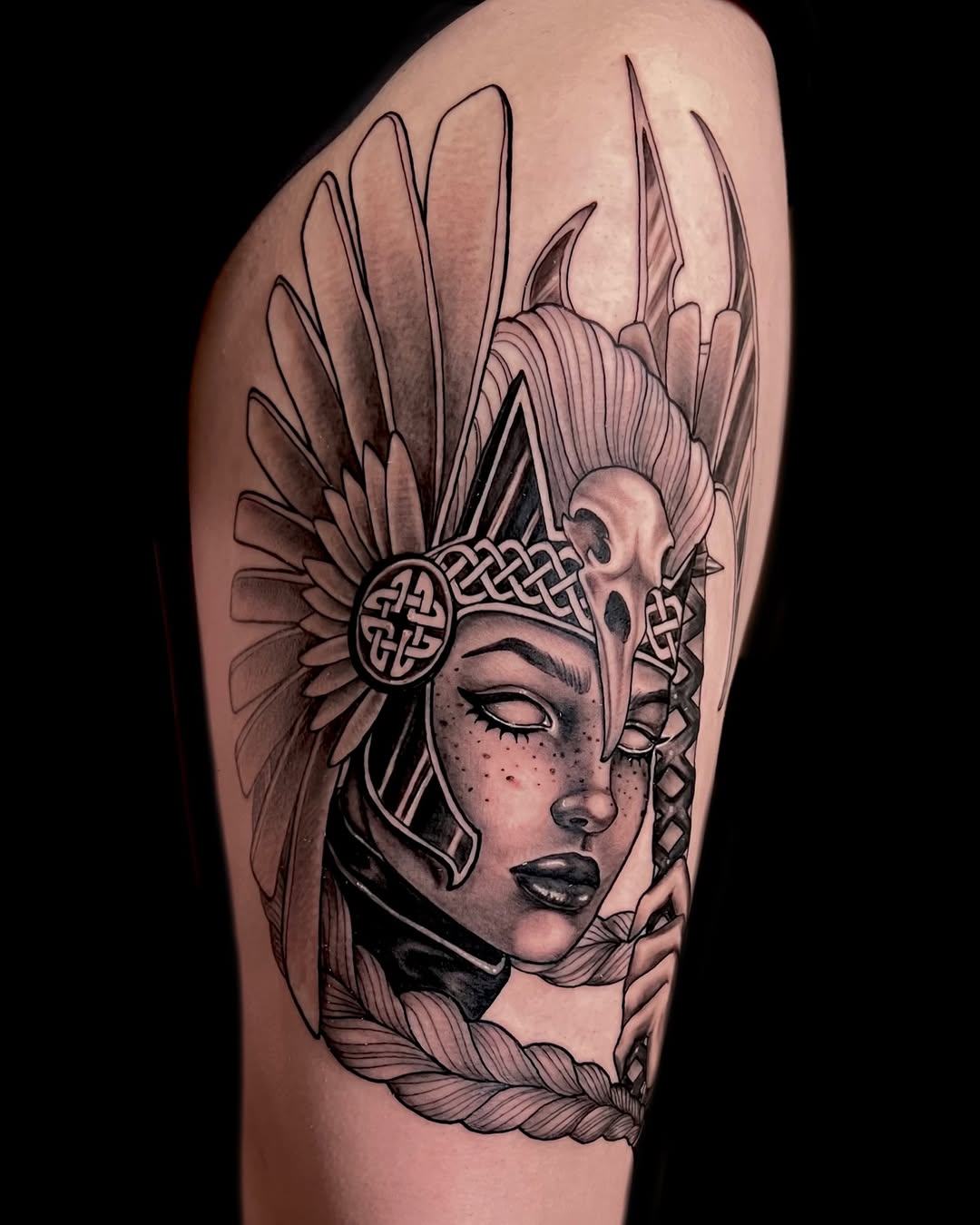 Tattoo by @bitchcraft.tattoo — black_and_grey, illustrative