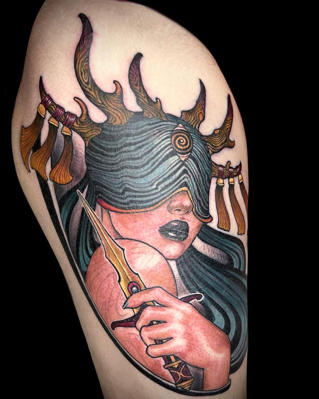 Tattoo by @bitchcraft.tattoo — illustrative, dark_realism