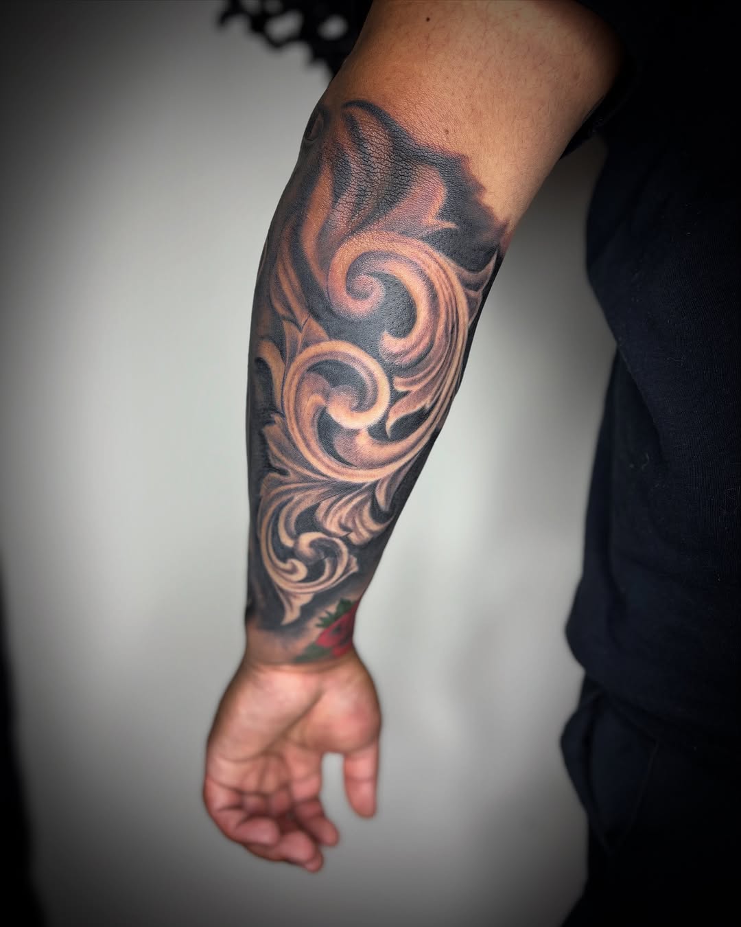 Tattoo by @zhentats2 — ornamental, black_and_grey