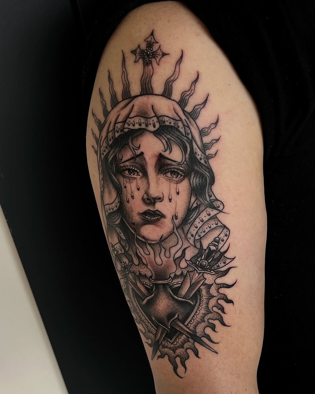 Tattoo by @dvdmndt β black_and_grey, illustrative