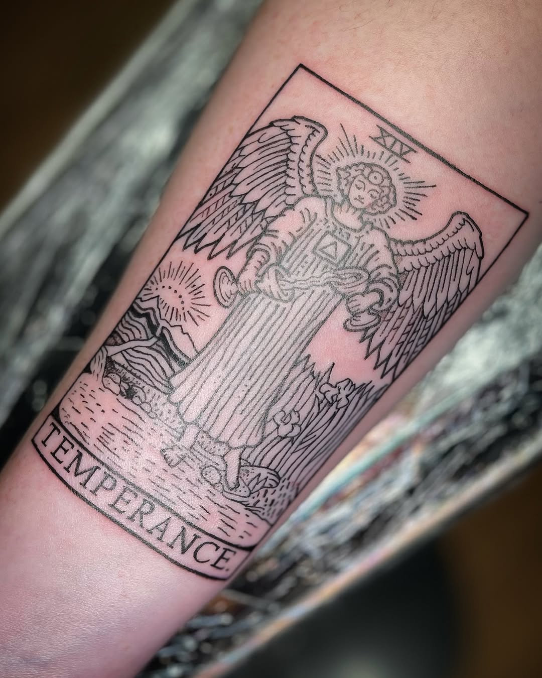 Tattoo by @spectral.inks — black_and_grey, lettering_script