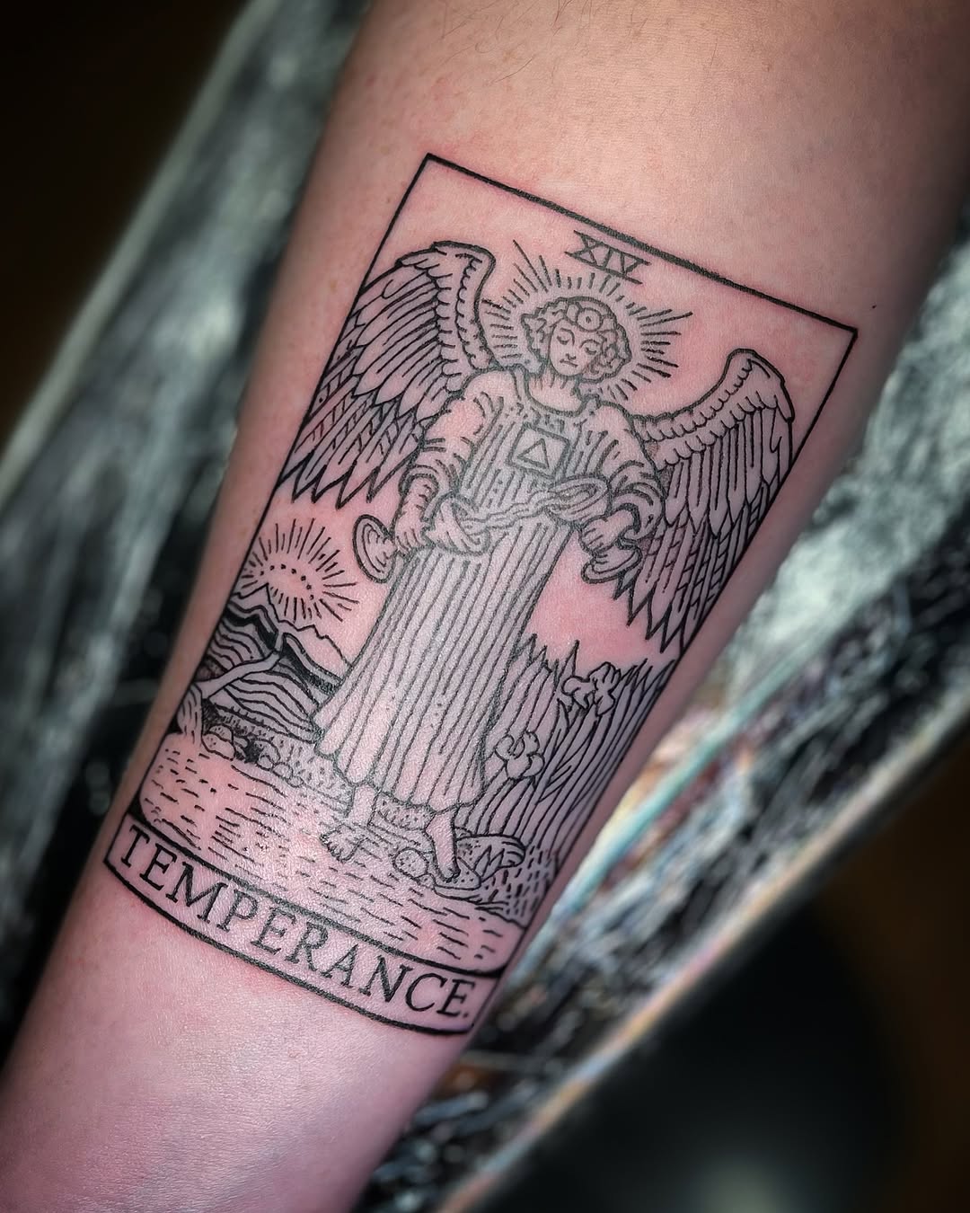 Tattoo by @spectral.inks — black_and_grey, lettering_script