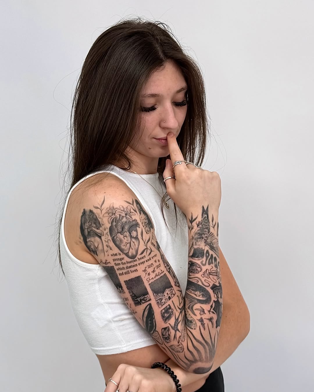 Tattoo by @ilovebluestattoos — black_and_grey, fine_line