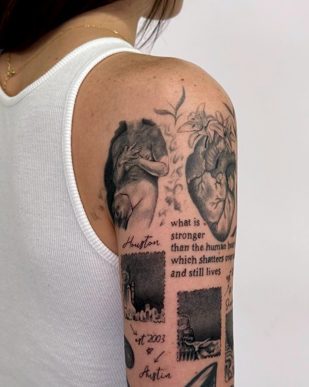Tattoo by @ilovebluestattoos — black_and_grey, realism