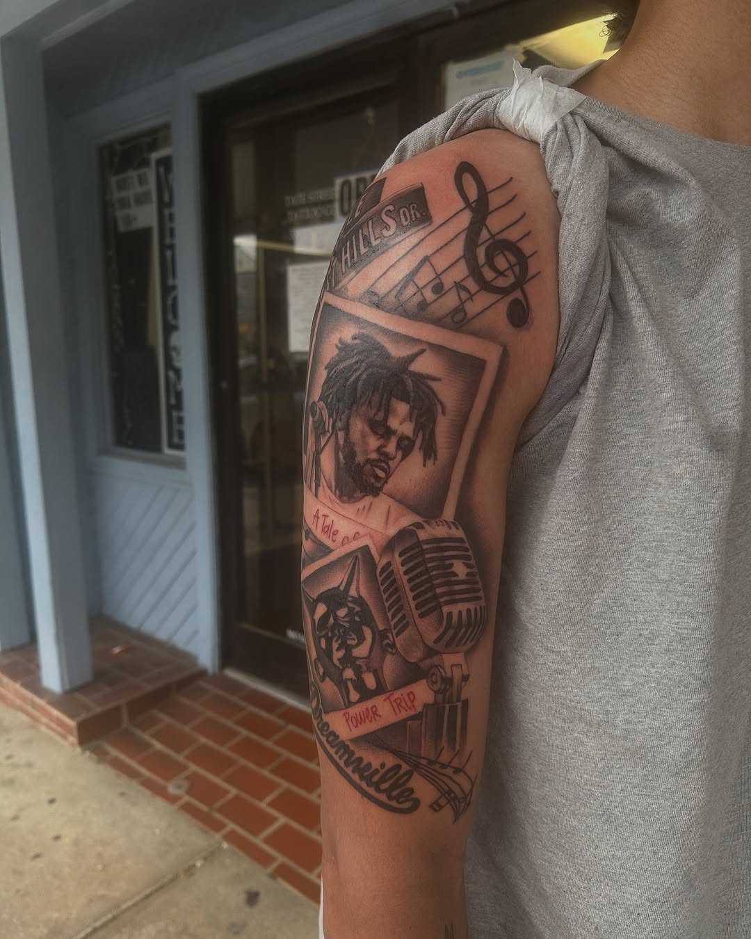 Tattoo by @theehotcoworker — realism, black_and_grey