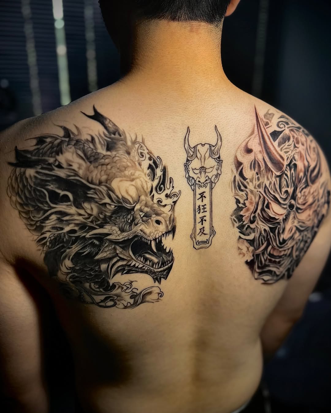 Tattoo by @h.tattooer_ — japanese_irezumi, black_and_grey