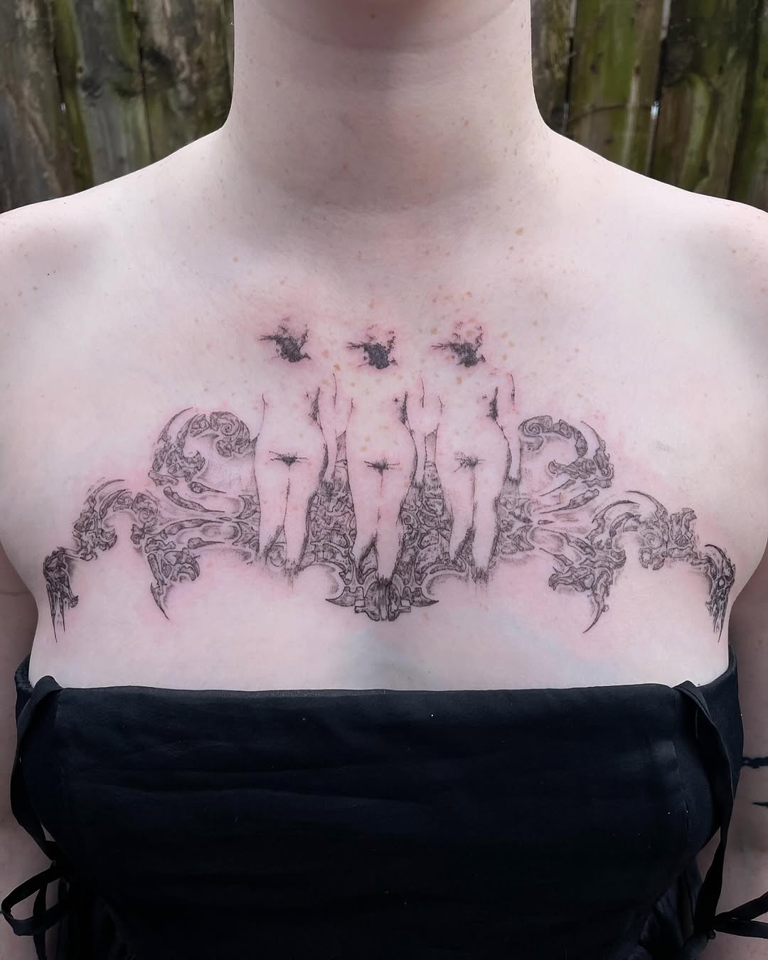 Tattoo by @initiationoftorture — black_and_grey, illustrative