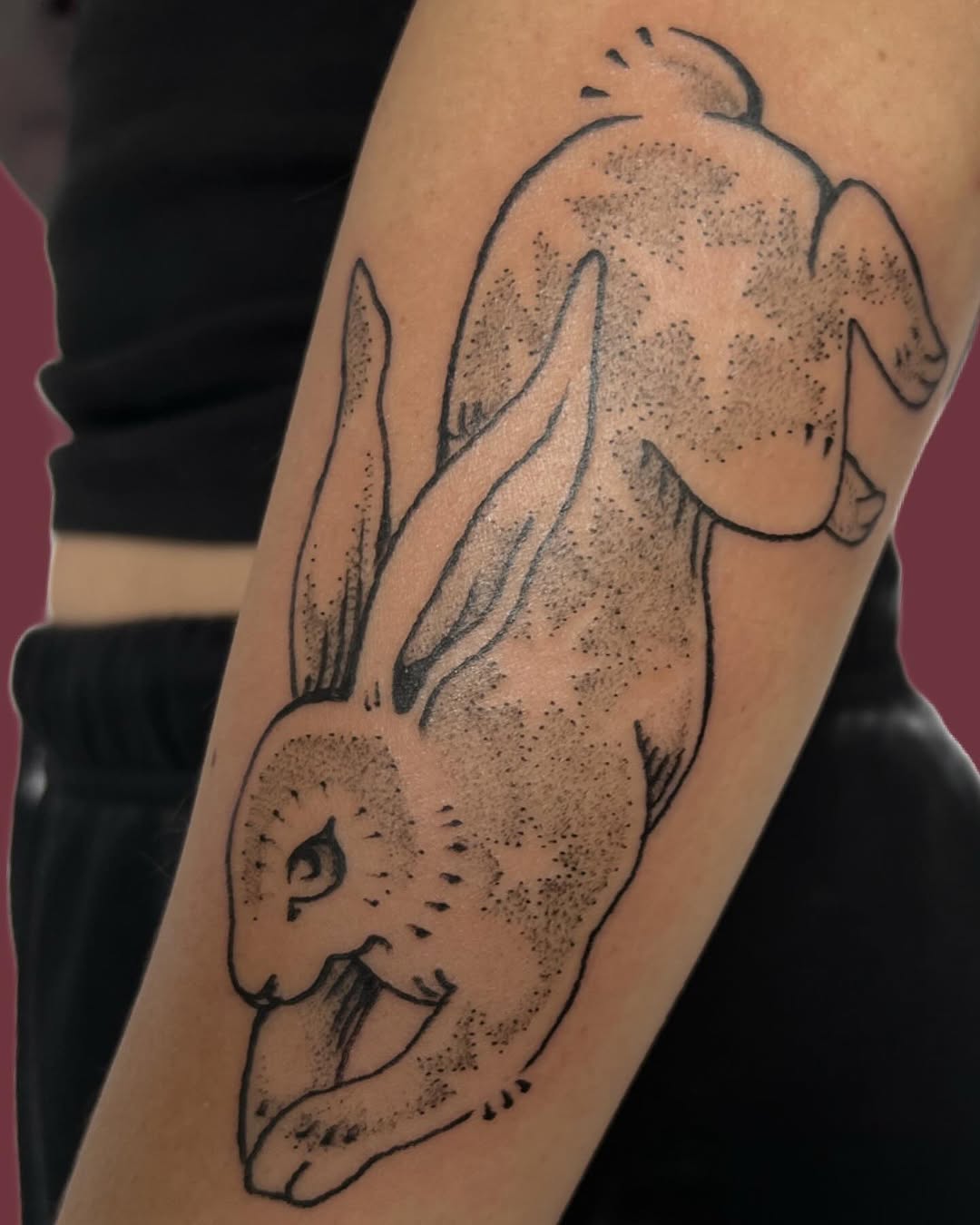 Tattoo by @rachelradiant — dotwork, blackwork