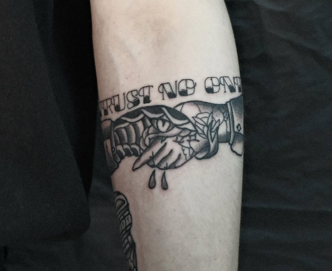 Tattoo by @tatts1616 β american_traditional, lettering_script