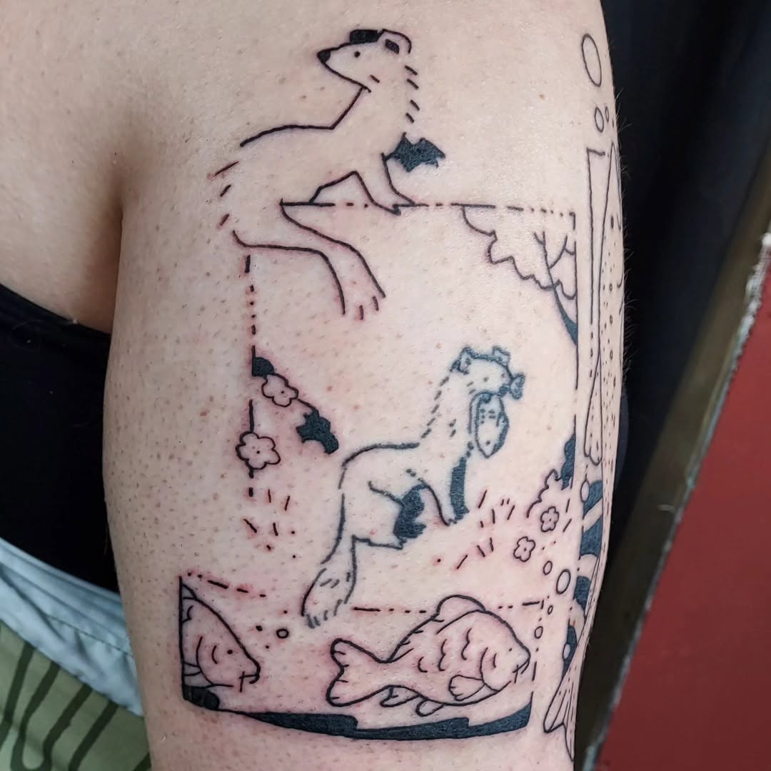 Tattoo by @xx.twisted — illustrative, sketch
